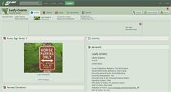 Desktop Screenshot of leafy-greens.deviantart.com
