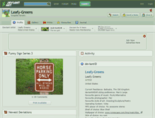 Tablet Screenshot of leafy-greens.deviantart.com