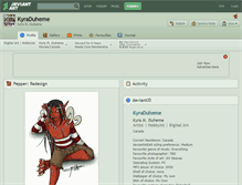 Tablet Screenshot of kyraduheme.deviantart.com