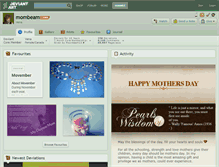 Tablet Screenshot of mombeam.deviantart.com