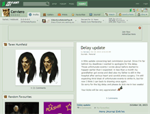 Tablet Screenshot of cerviero.deviantart.com