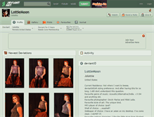 Tablet Screenshot of lottiemoon.deviantart.com