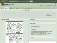 Tablet Screenshot of insanechick0789.deviantart.com