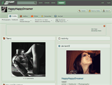 Tablet Screenshot of happyhappydreamer.deviantart.com