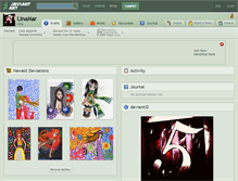 Tablet Screenshot of linamar.deviantart.com