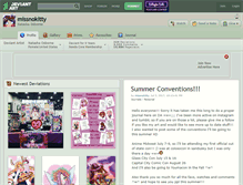 Tablet Screenshot of missnokitty.deviantart.com