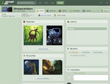 Tablet Screenshot of dinosaurartists.deviantart.com