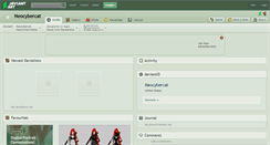 Desktop Screenshot of neocybercat.deviantart.com