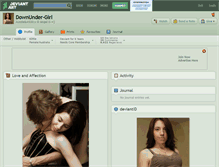 Tablet Screenshot of downunder-girl.deviantart.com