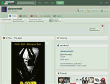 Tablet Screenshot of davenemeth.deviantart.com