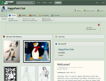 Tablet Screenshot of happyfeet-club.deviantart.com
