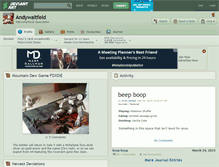 Tablet Screenshot of andywaltfeld.deviantart.com
