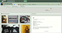 Desktop Screenshot of musicmakerjunkie.deviantart.com
