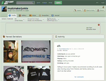 Tablet Screenshot of musicmakerjunkie.deviantart.com
