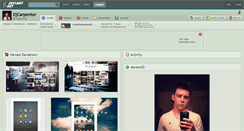 Desktop Screenshot of djcarpenter.deviantart.com
