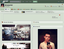 Tablet Screenshot of djcarpenter.deviantart.com