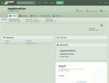Tablet Screenshot of magdalenarules.deviantart.com