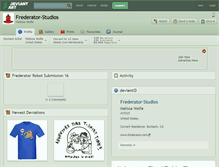 Tablet Screenshot of frederator-studios.deviantart.com