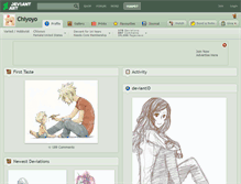 Tablet Screenshot of chiyoyo.deviantart.com