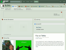 Tablet Screenshot of mc-zero.deviantart.com