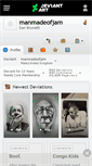 Mobile Screenshot of manmadeofjam.deviantart.com