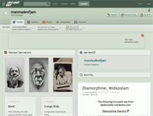 Tablet Screenshot of manmadeofjam.deviantart.com
