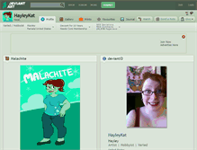 Tablet Screenshot of hayleykat.deviantart.com