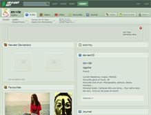 Tablet Screenshot of en-vie.deviantart.com