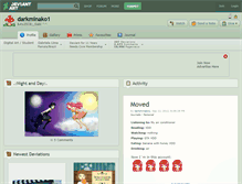 Tablet Screenshot of darkminako1.deviantart.com