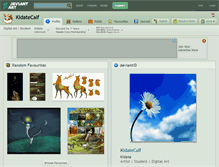 Tablet Screenshot of kidatecalf.deviantart.com