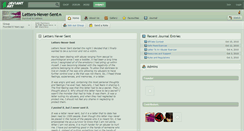 Desktop Screenshot of letters-never-sent.deviantart.com