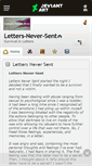Mobile Screenshot of letters-never-sent.deviantart.com