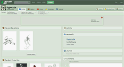Desktop Screenshot of hypocube.deviantart.com
