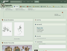 Tablet Screenshot of hypocube.deviantart.com