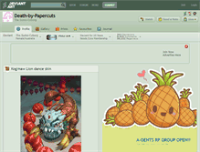 Tablet Screenshot of death-by-papercuts.deviantart.com