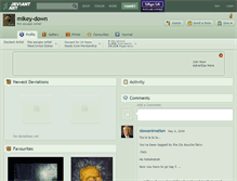 Tablet Screenshot of mikey-down.deviantart.com