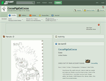 Tablet Screenshot of cocoapigseatcocoa.deviantart.com