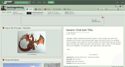 Desktop Screenshot of darkdragonrising.deviantart.com