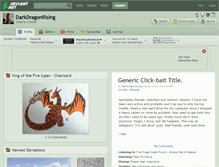 Tablet Screenshot of darkdragonrising.deviantart.com