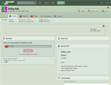 Tablet Screenshot of folley-bin.deviantart.com