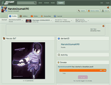 Tablet Screenshot of narutouzumaki90.deviantart.com