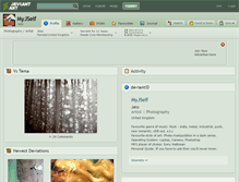 Tablet Screenshot of myjself.deviantart.com