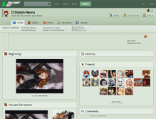 Tablet Screenshot of crimson-nawu.deviantart.com