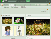 Tablet Screenshot of lainacks.deviantart.com