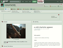 Tablet Screenshot of cesiouscharlotte.deviantart.com