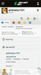 Mobile Screenshot of animeluv101.deviantart.com