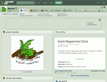 Tablet Screenshot of mema17.deviantart.com