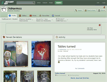 Tablet Screenshot of oldmanmozz.deviantart.com