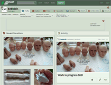 Tablet Screenshot of bebidolls.deviantart.com