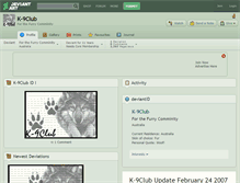 Tablet Screenshot of k-9club.deviantart.com